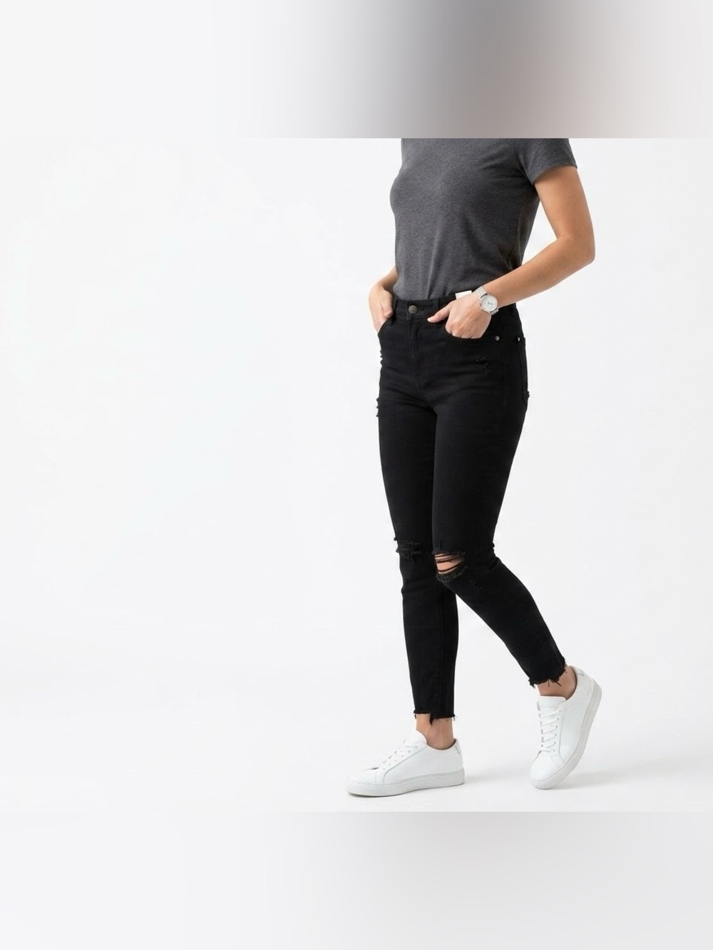Judy Blue $64 NWT W16-17” R11” I28” High Waist Distressed Skinny Jeans 15/32